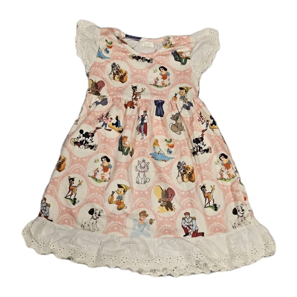 Classic Cartoon Characters Milksilk Dress‎ Size 3T